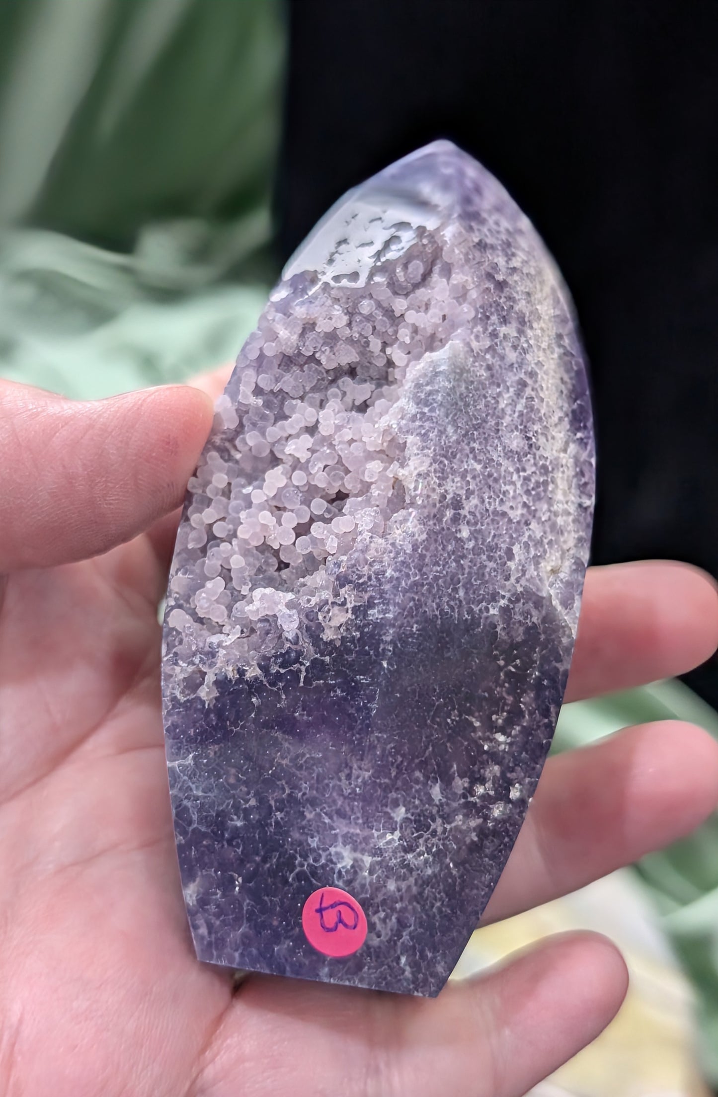 Grape Agate Spear Point Flame