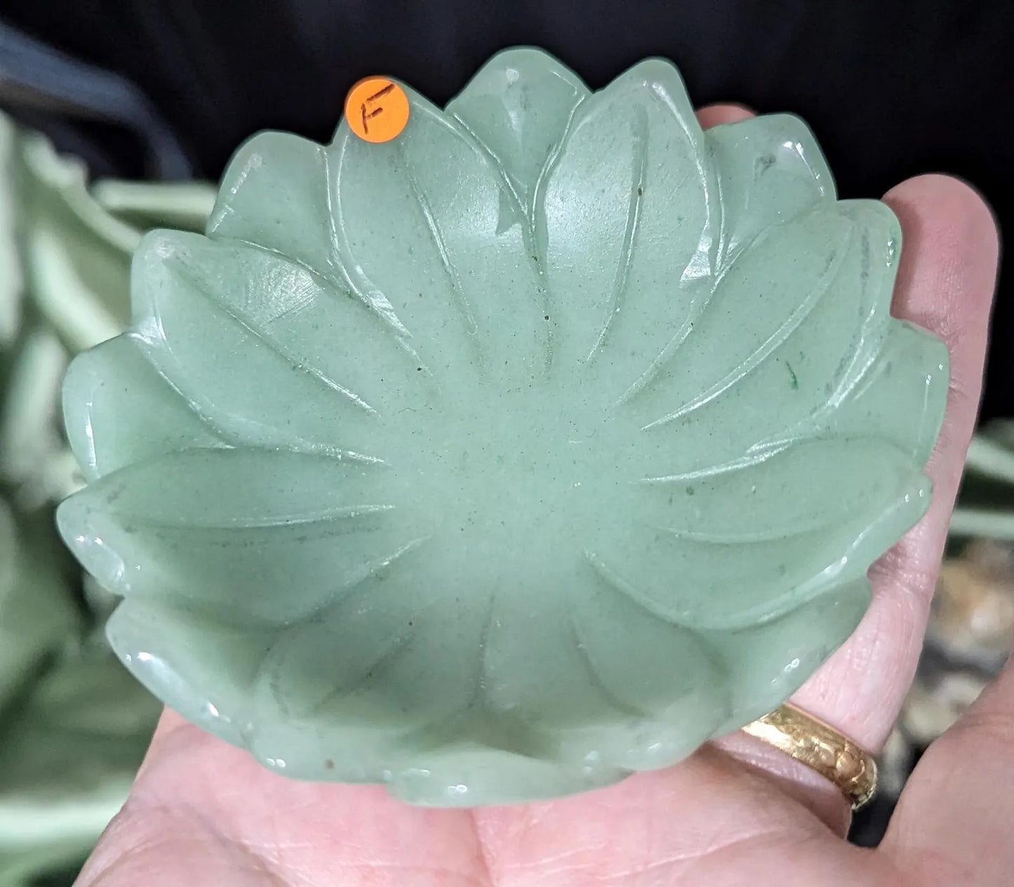 Green Aventurine Lotus Bowl