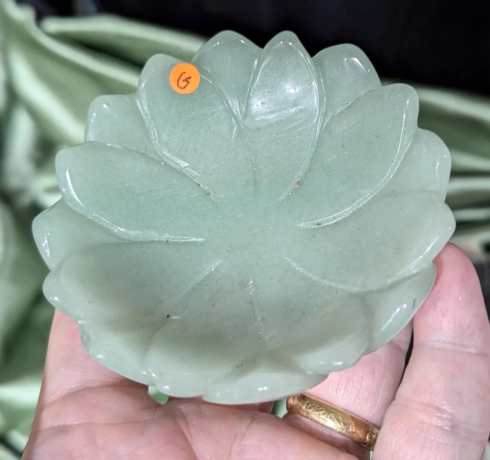 Green Aventurine Lotus Bowl