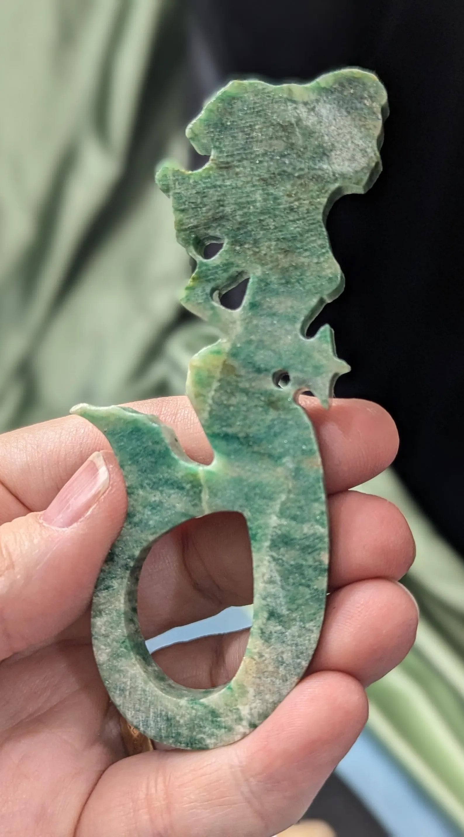 Green Aventurine Mermaid Figurine