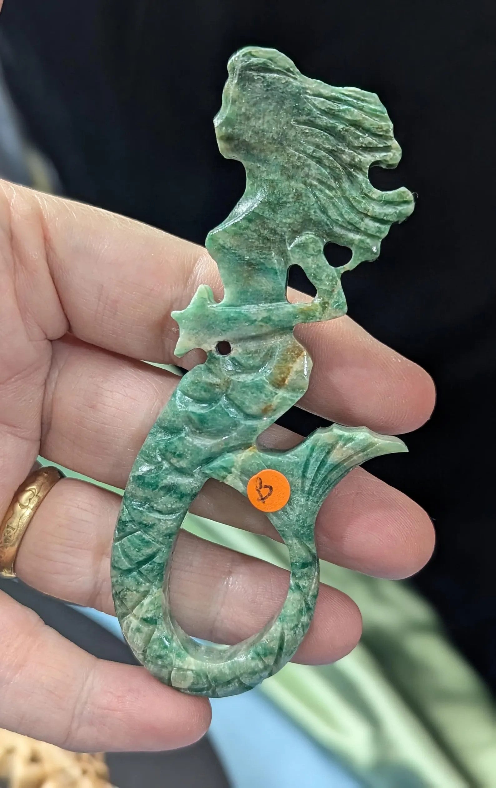 Green Aventurine Mermaid Figurine