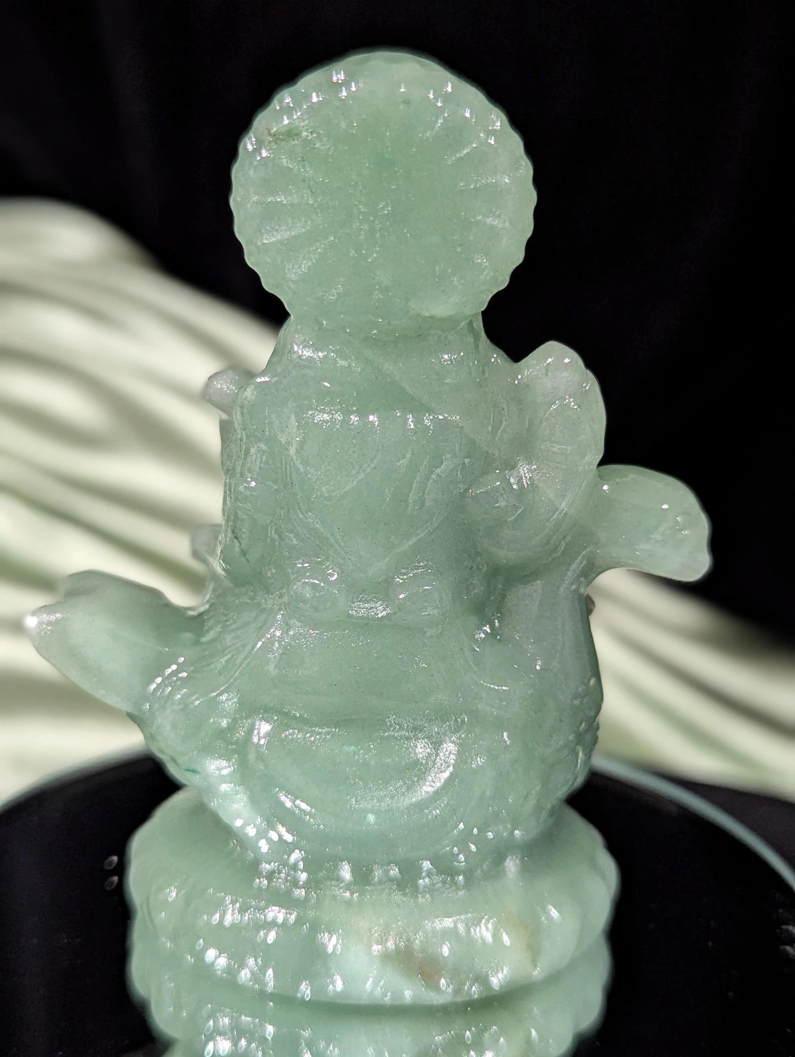 Green Aventurine Saraswati Figurine