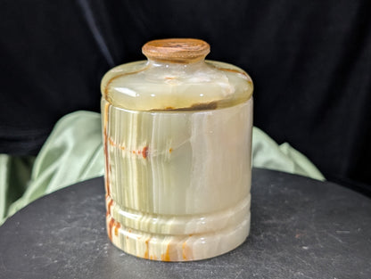 Green Banded Onyx Jar