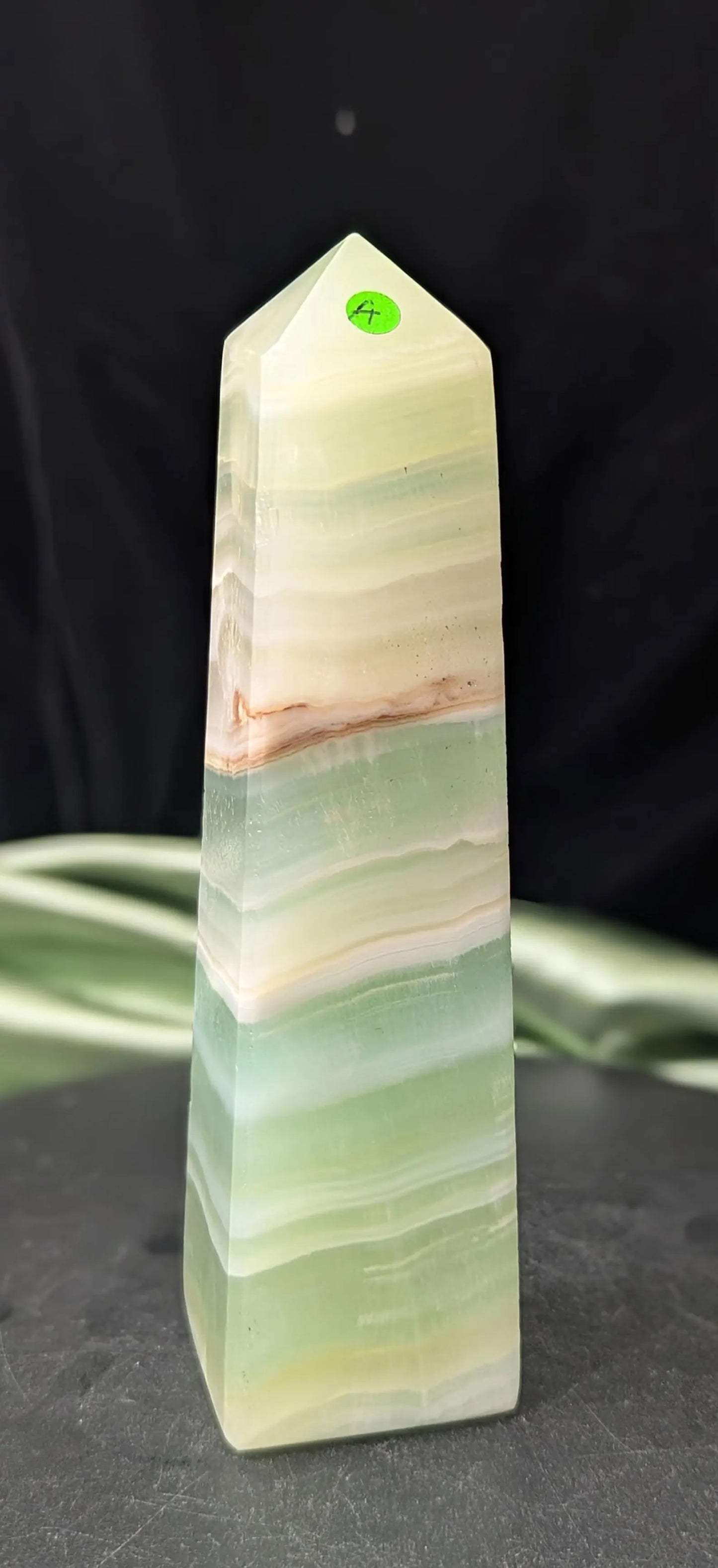 Natural Green Caribbean Calcite Towers