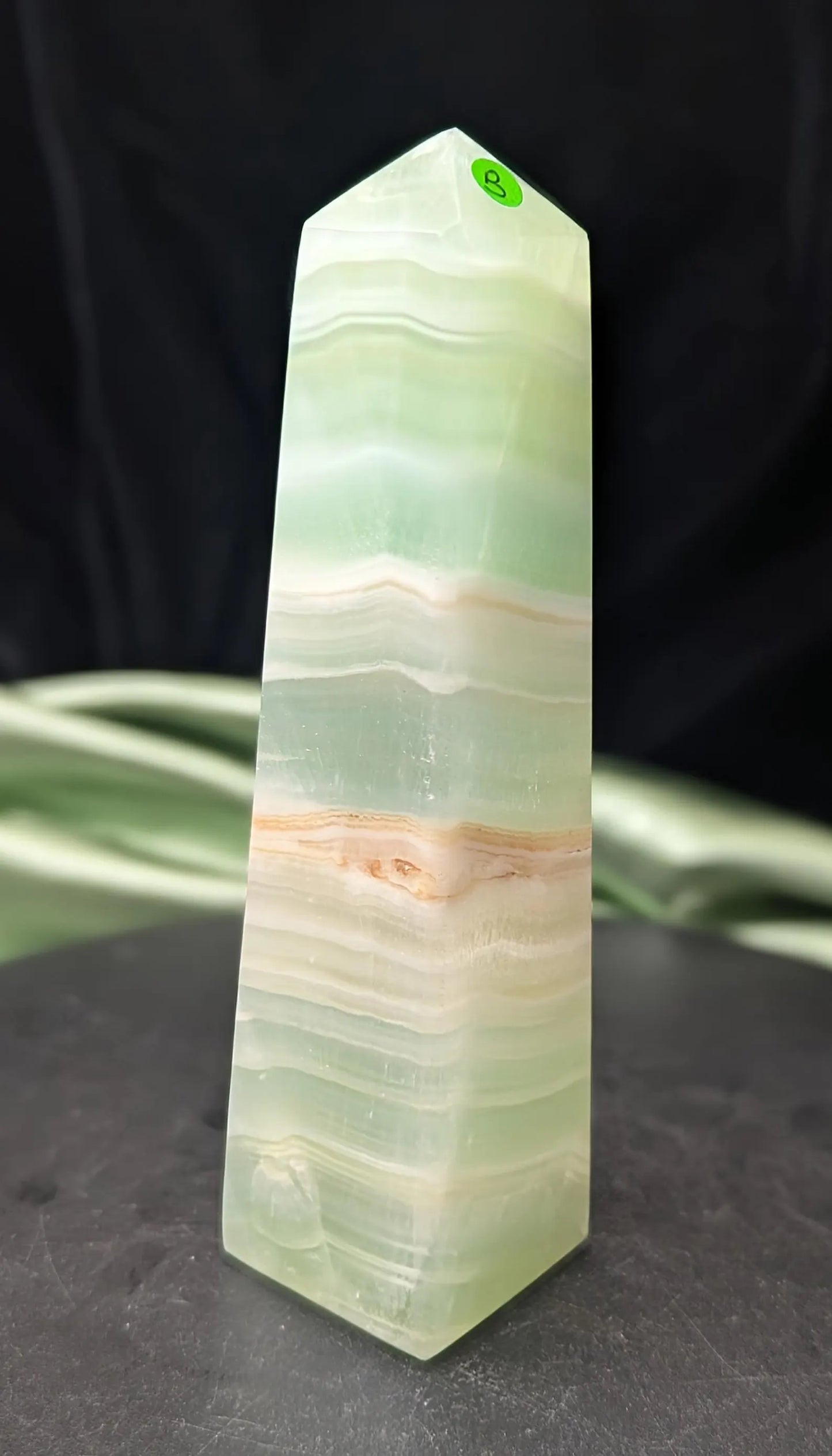 Natural Green Caribbean Calcite Towers