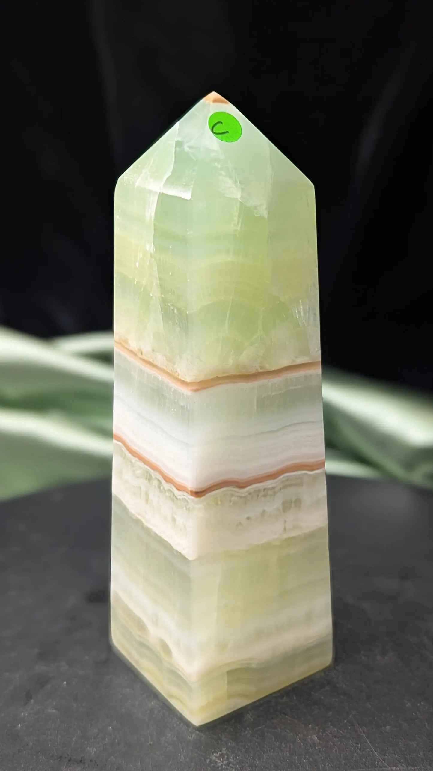 Natural Green Caribbean Calcite Towers