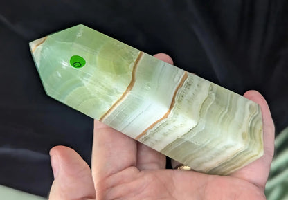Natural Green Caribbean Calcite Towers