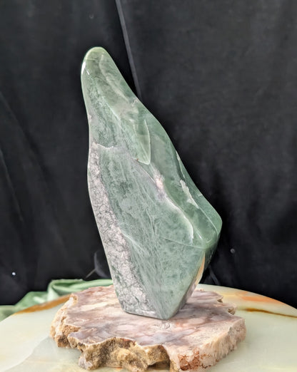 Green Flower Jade Freeform