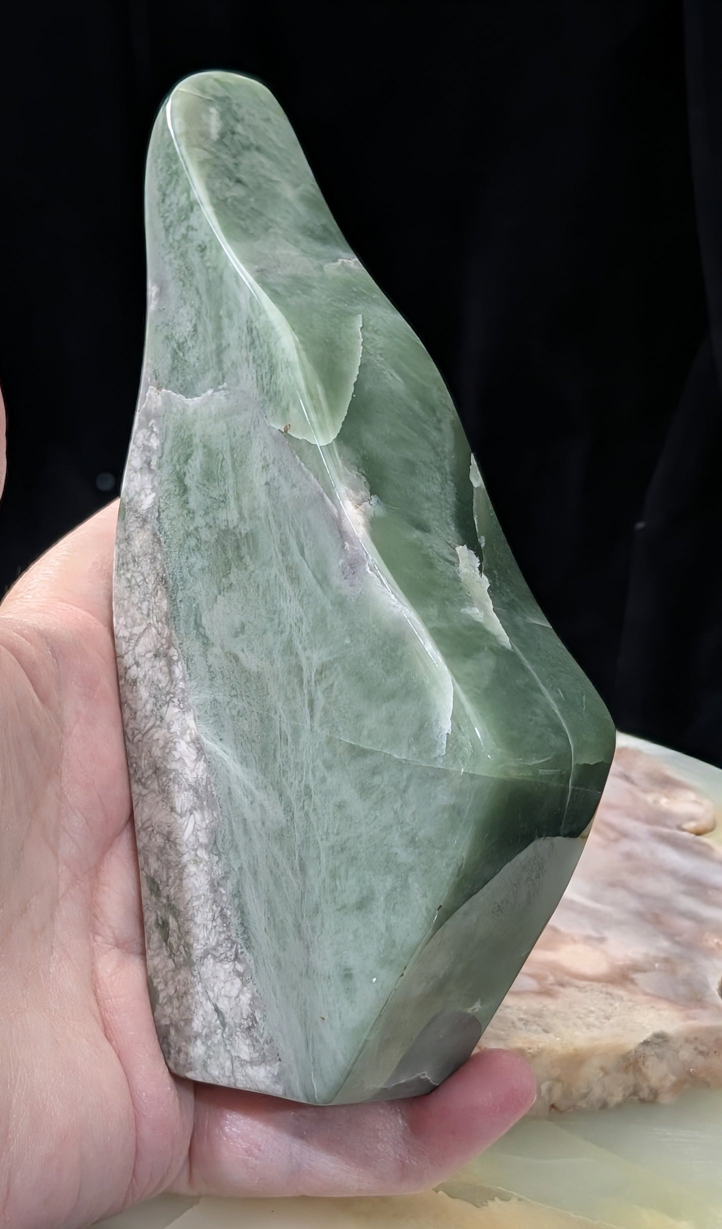 Green Flower Jade Freeform