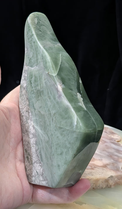 Green Flower Jade Freeform