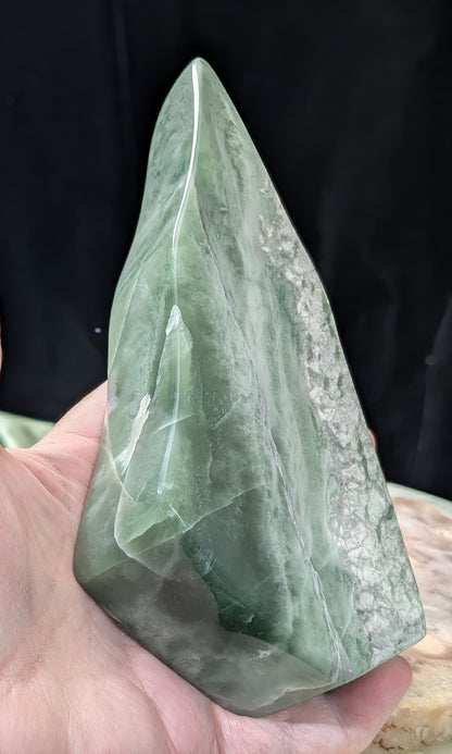 Green Flower Jade Freeform