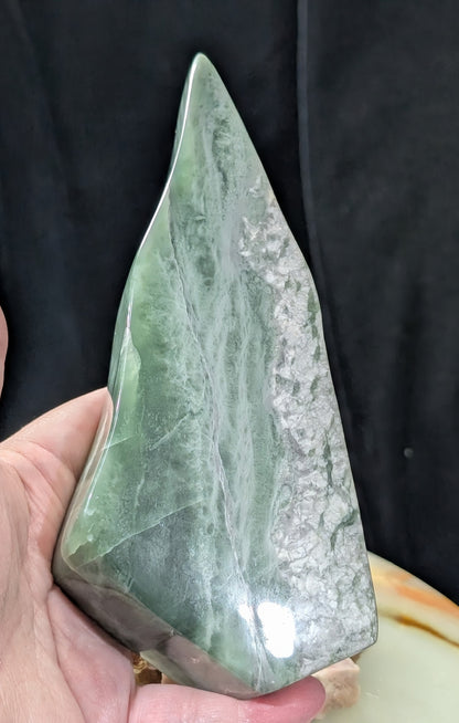 Green Flower Jade Freeform