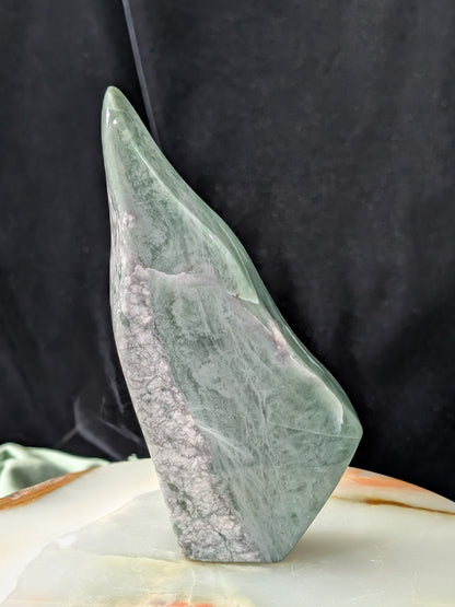 Green Flower Jade Freeform