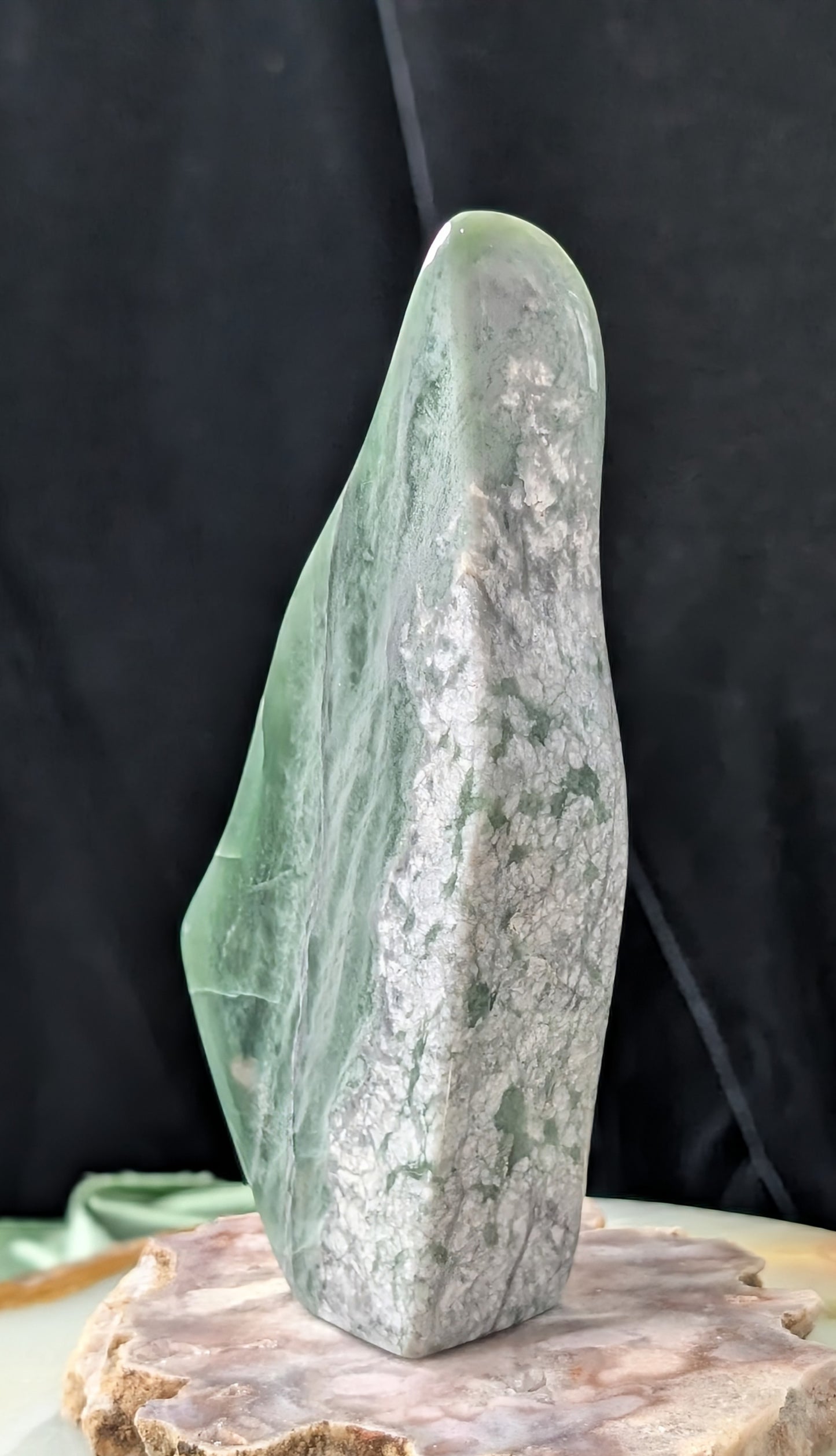 Green Flower Jade Freeform