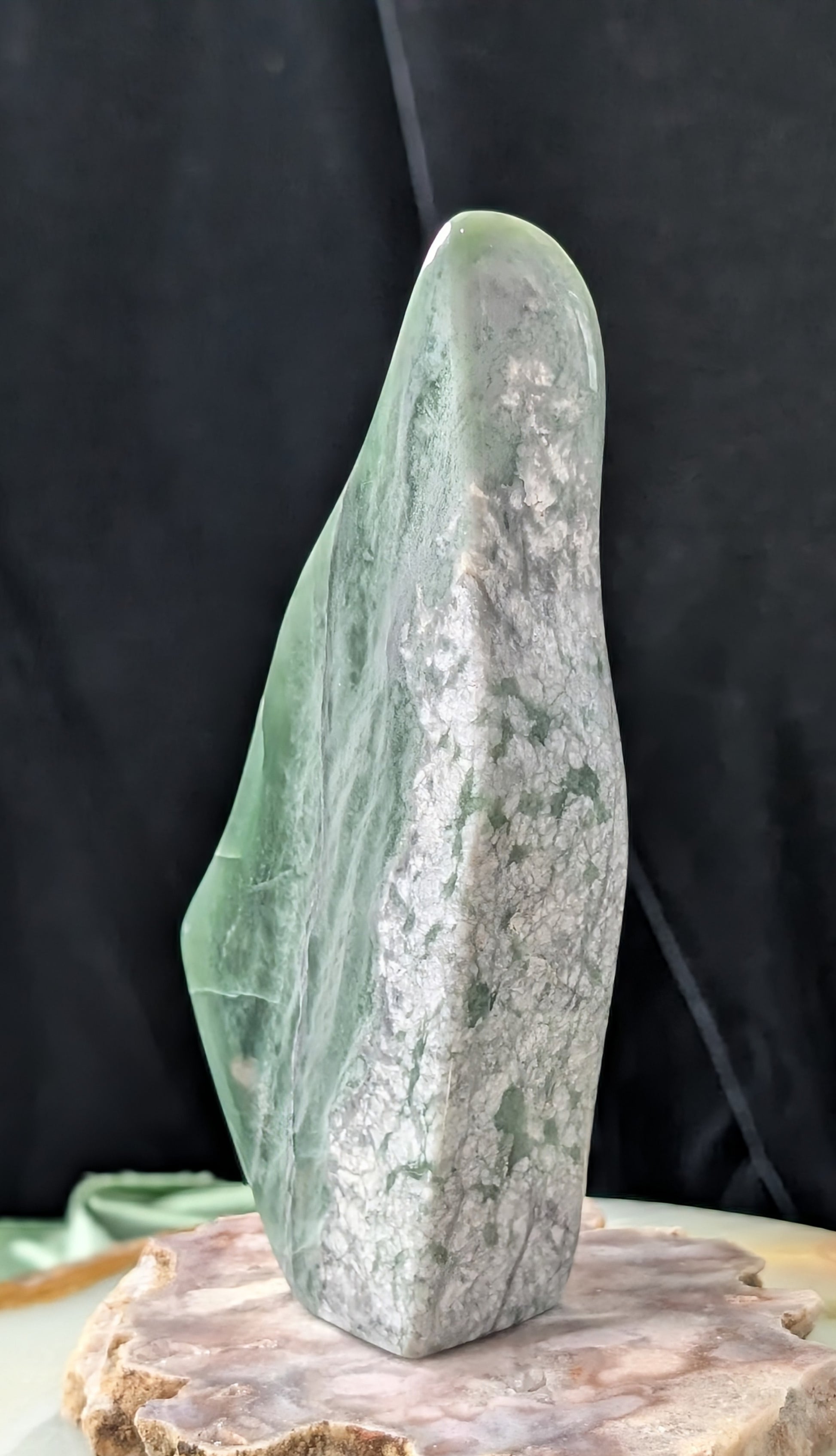 Green Flower Jade Freeform