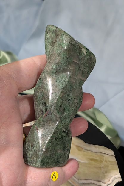 Green Grossular Garnet Freeform