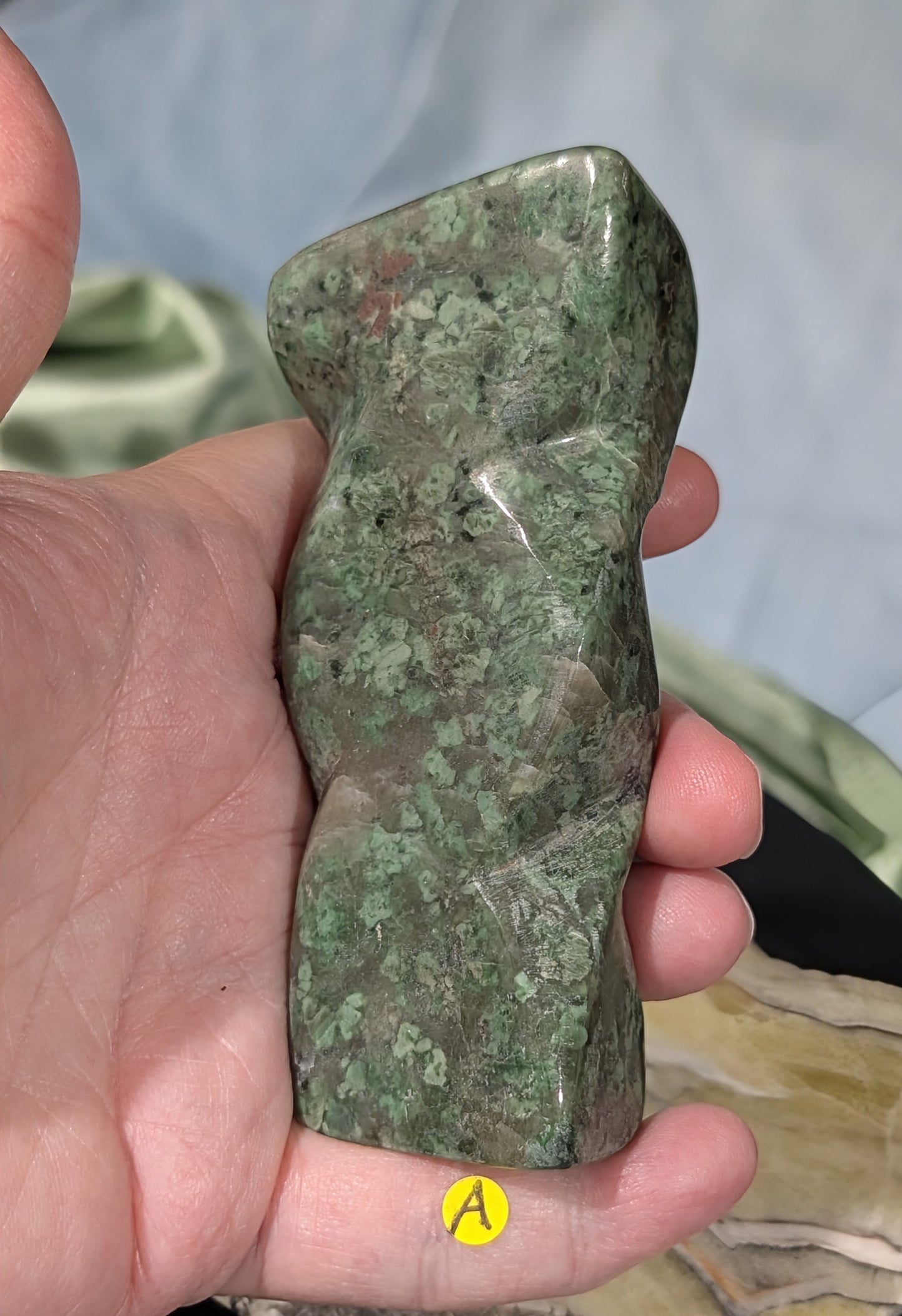 Green Grossular Garnet Freeform