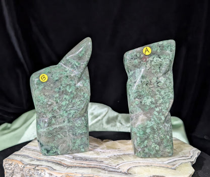 Green Grossular Garnet Freeforms
