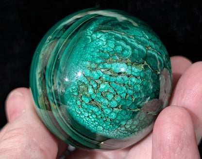 Green Malachite Sphere