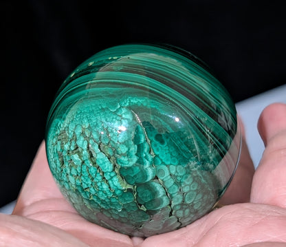 Green Malachite Sphere