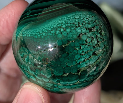 Green Malachite Sphere
