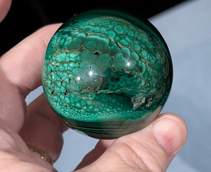 Green Malachite Sphere