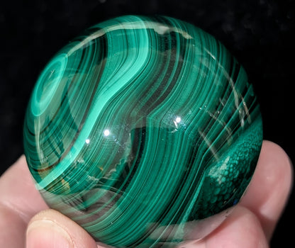 Green Malachite Sphere