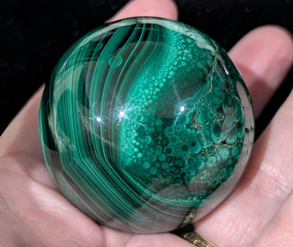 Green Malachite Sphere