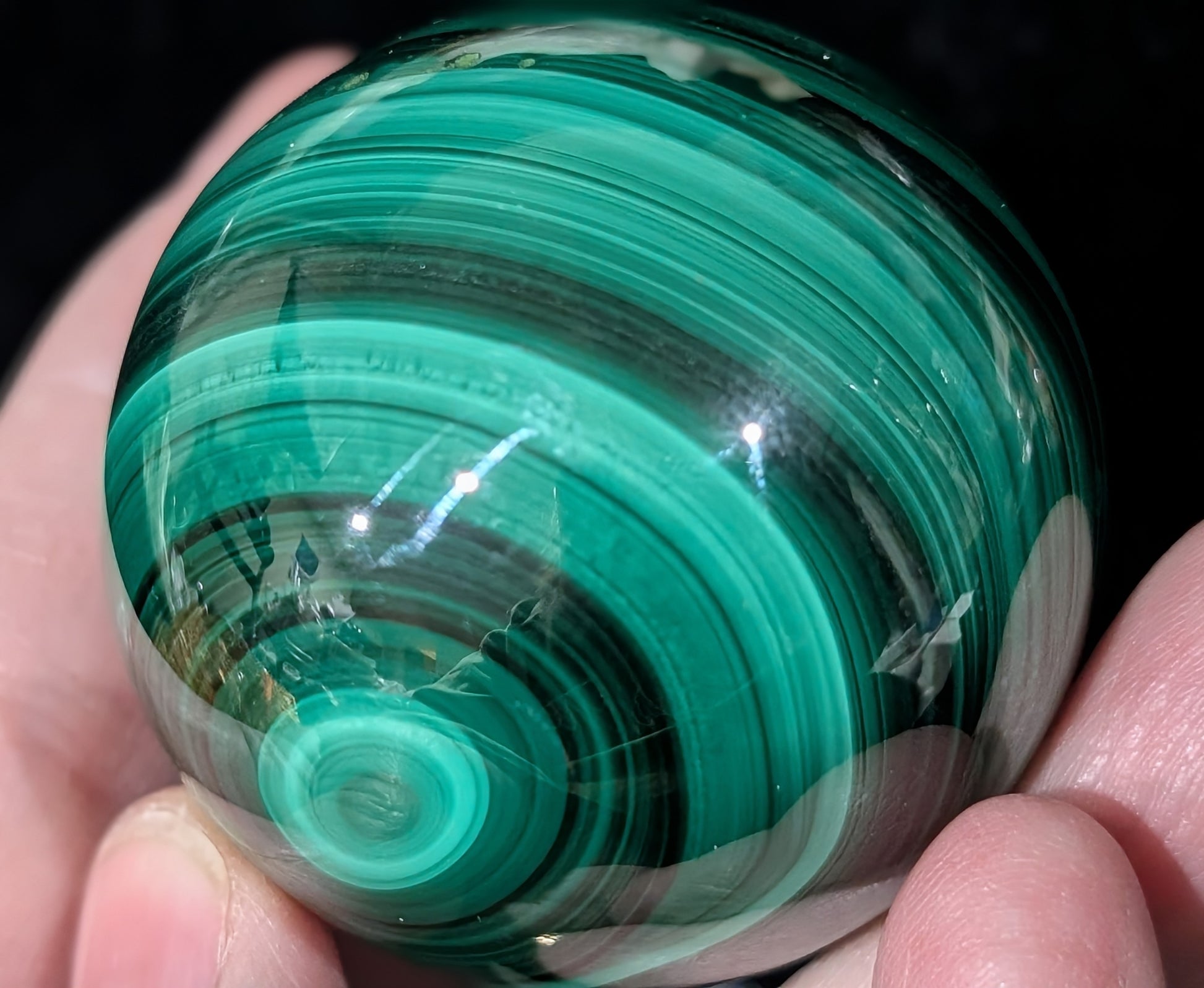 Green Malachite Sphere