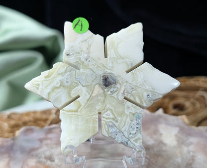 Green Maligano Jasper Snowflake