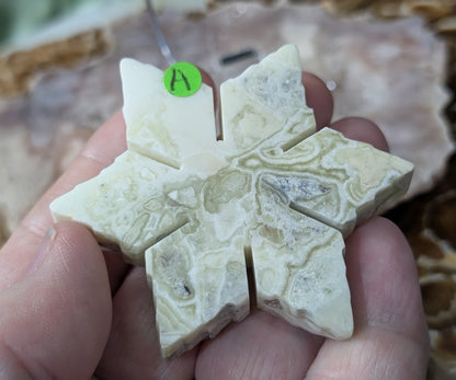 Green Maligano Jasper Snowflake