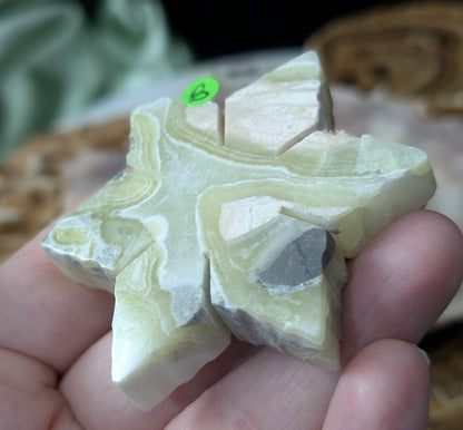 Green Maligano Jasper Snowflake