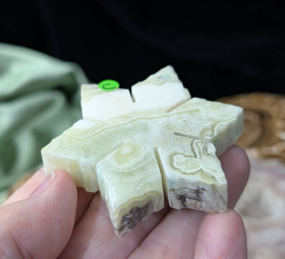 Green Maligano Jasper Snowflake