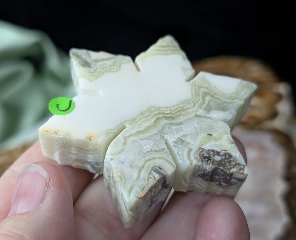 Green Maligano Jasper Snowflake