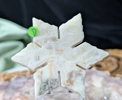 Green Maligano Jasper Snowflake