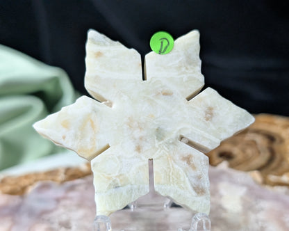 Green Maligano Jasper Snowflake