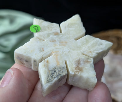 Green Maligano Jasper Snowflake