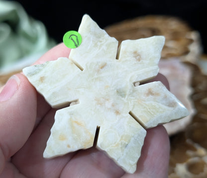 Green Maligano Jasper Snowflake