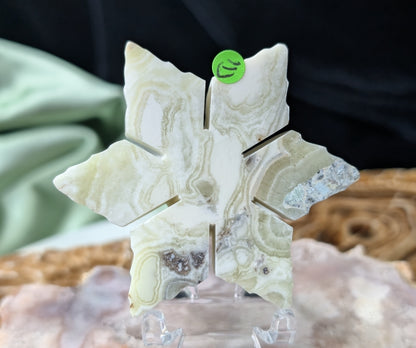 Green Maligano Jasper Snowflake