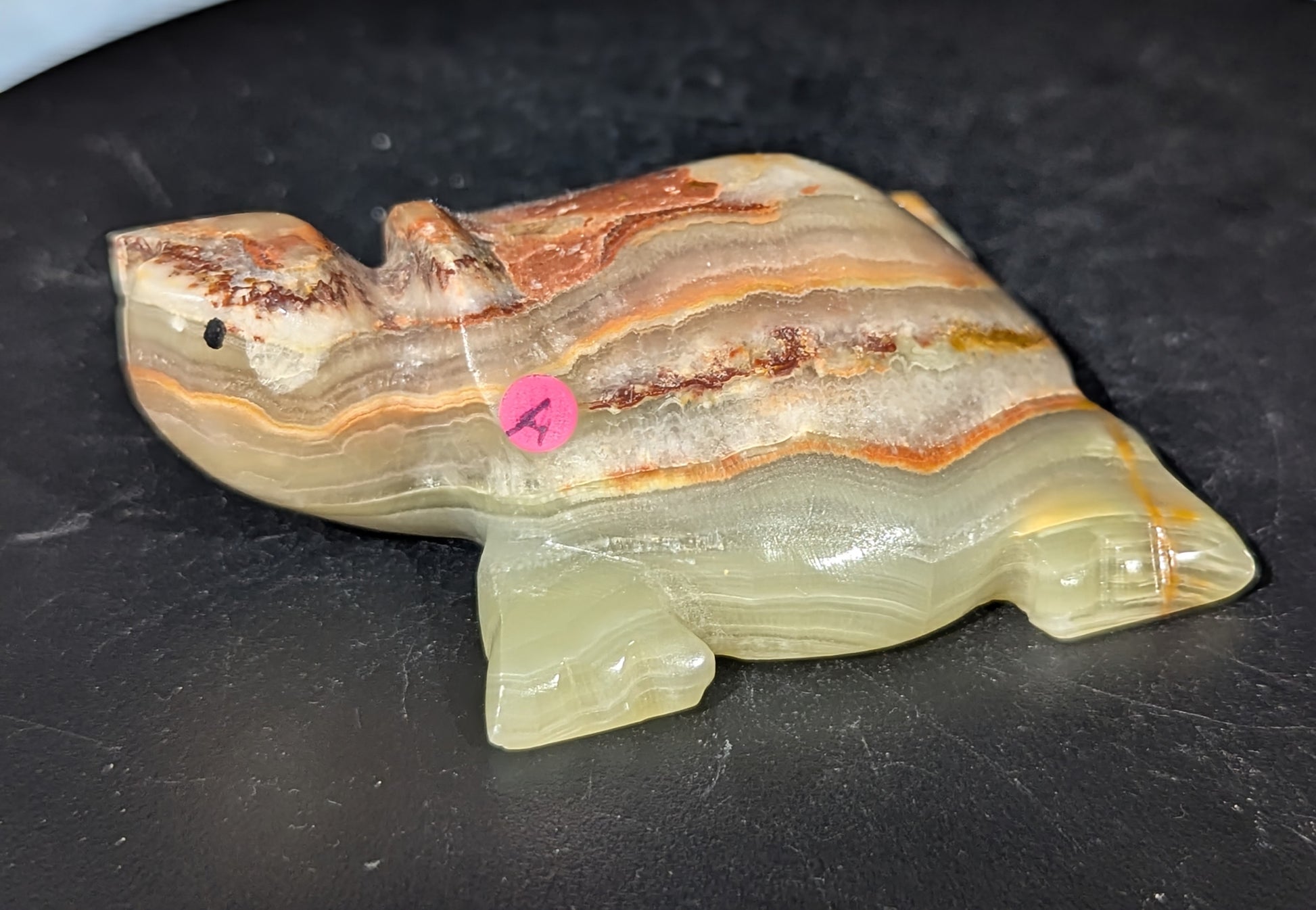 Green Onyx Turtle Figurine