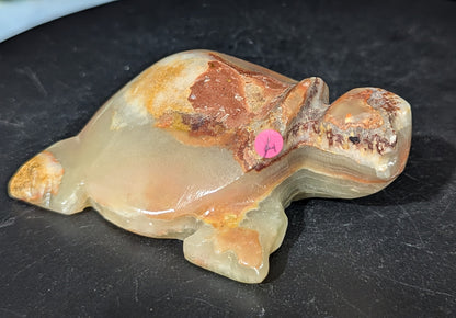 Green Onyx Turtle Figurine