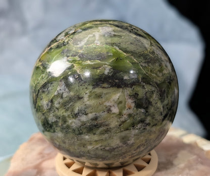 Green Serpentine Sphere