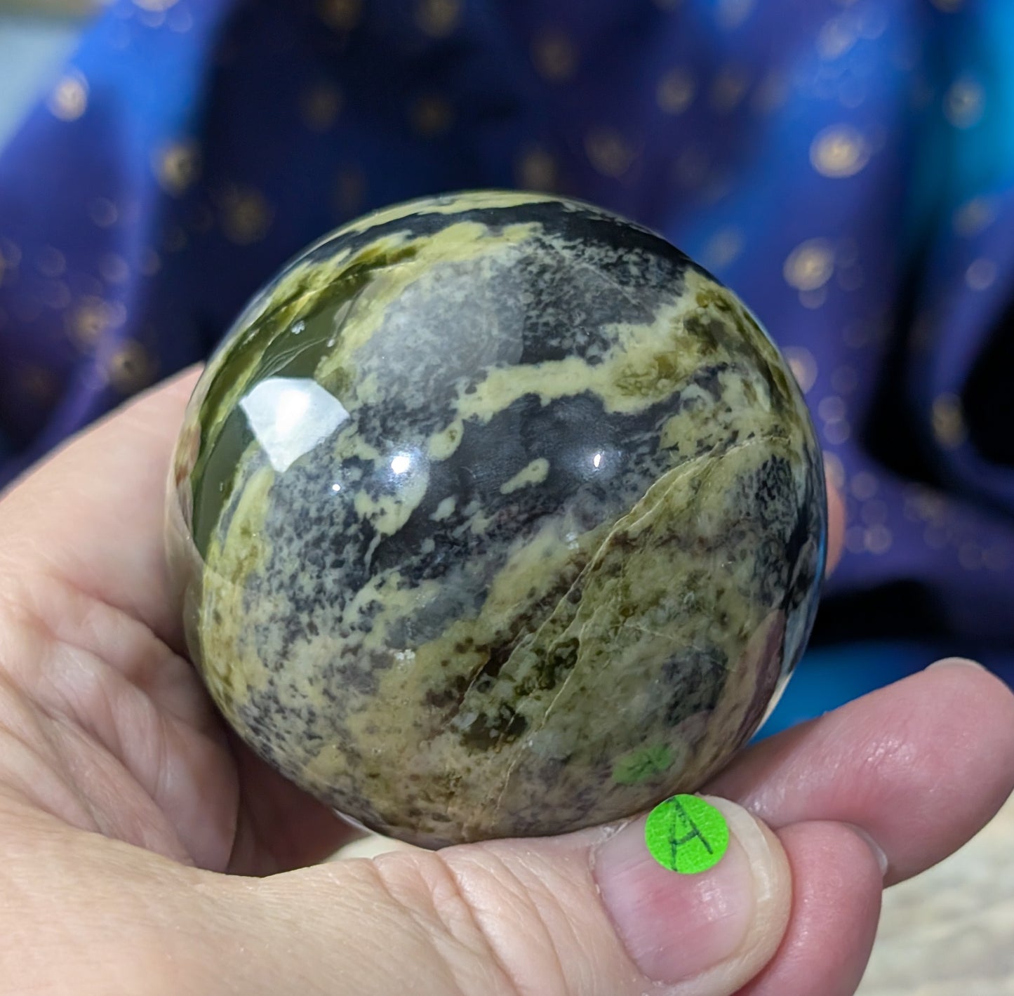 Green Serpentine Sphere