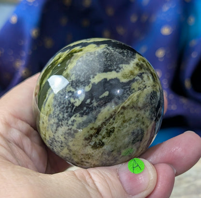 Green Serpentine Sphere