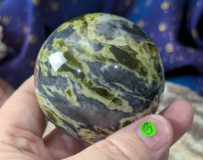 Green Serpentine Sphere