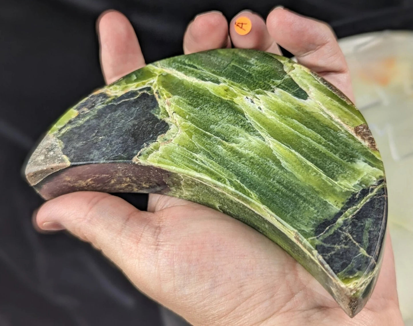 Green Tremolite Moon