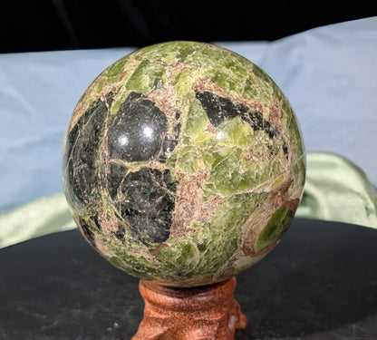 Green Tremolite Sphere