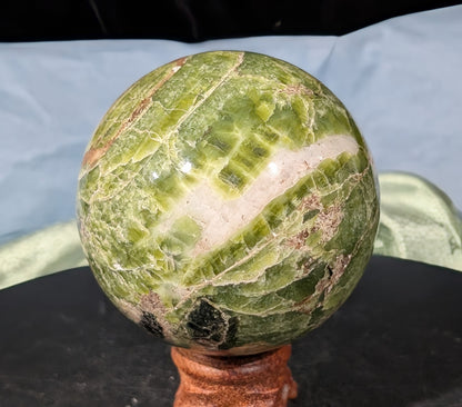 Green Tremolite Sphere