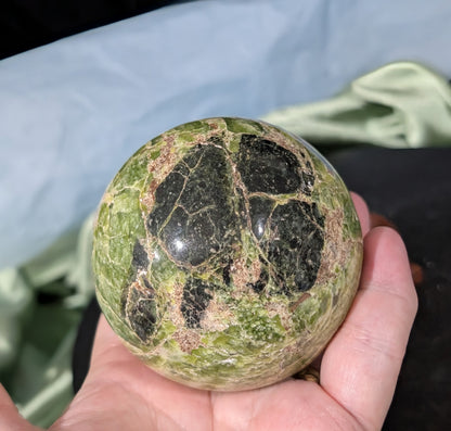 Green Tremolite Sphere