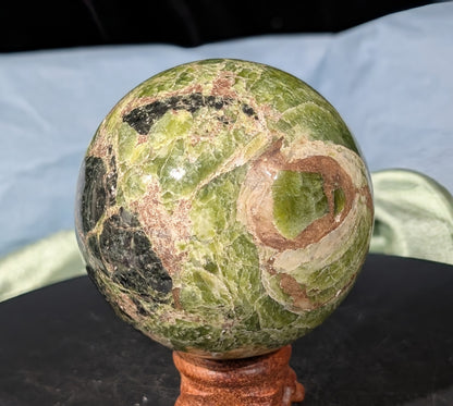 Green Tremolite Sphere
